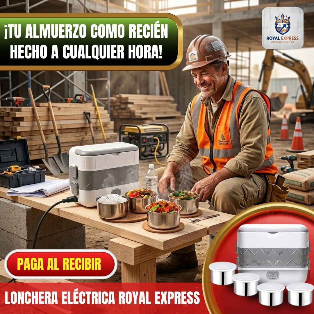 Lonchera Eléctrica Premium: 2 Niveles y 4 Compartimentos